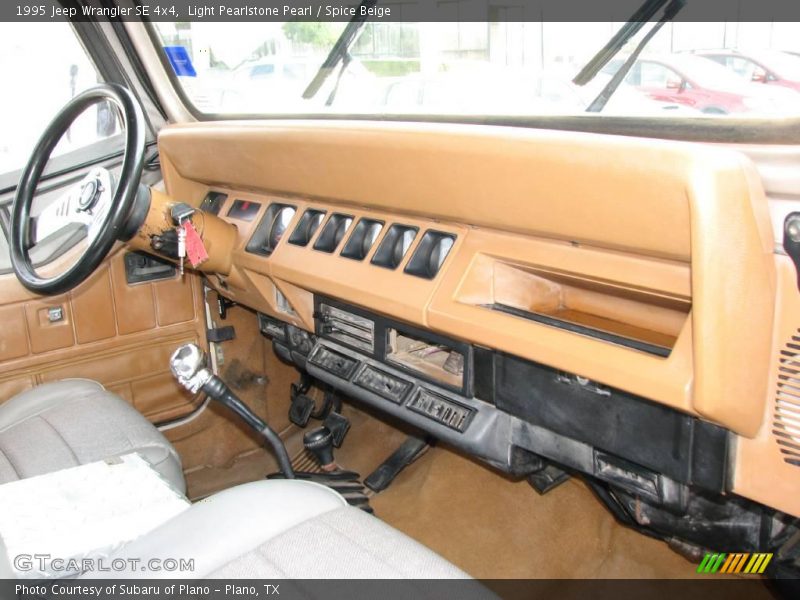 Light Pearlstone Pearl / Spice Beige 1995 Jeep Wrangler SE 4x4