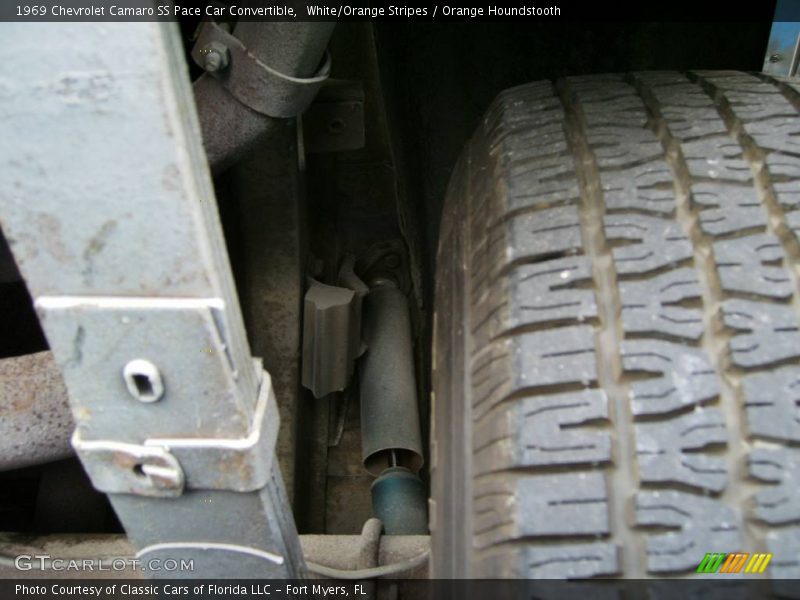 White/Orange Stripes / Orange Houndstooth 1969 Chevrolet Camaro SS Pace Car Convertible