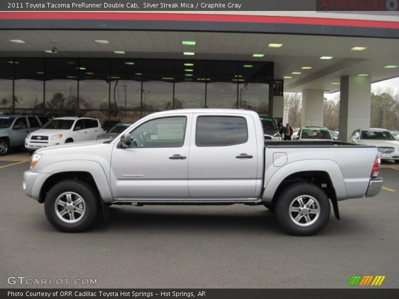 Silver Streak Mica / Graphite Gray 2011 Toyota Tacoma PreRunner Double Cab