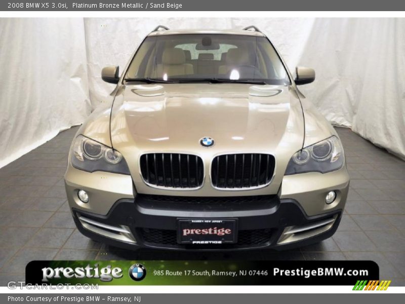 Platinum Bronze Metallic / Sand Beige 2008 BMW X5 3.0si