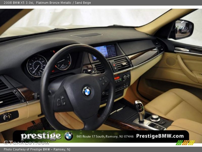 Platinum Bronze Metallic / Sand Beige 2008 BMW X5 3.0si