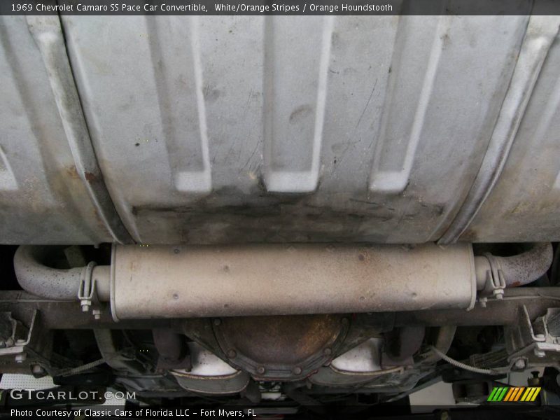 White/Orange Stripes / Orange Houndstooth 1969 Chevrolet Camaro SS Pace Car Convertible