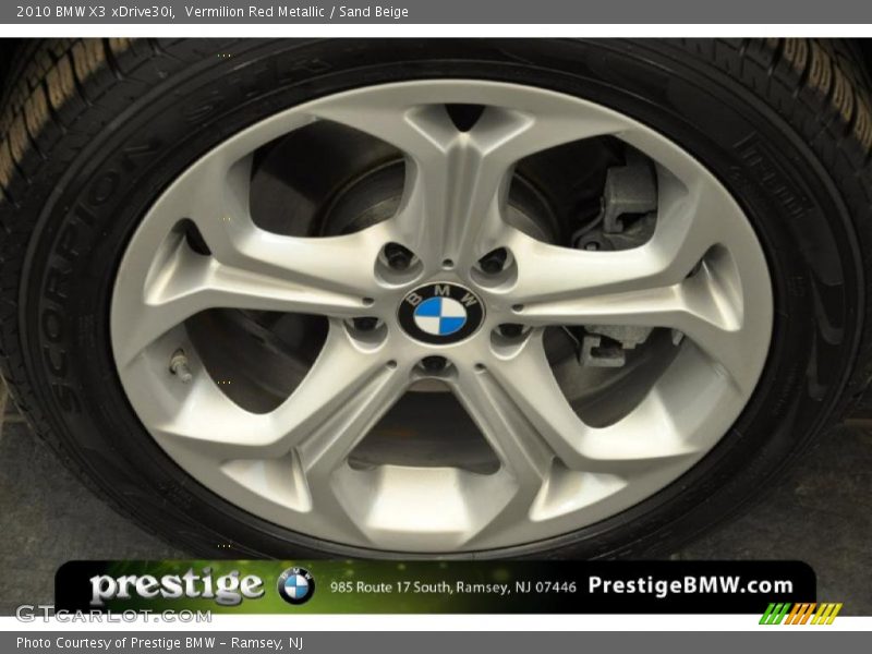 Vermilion Red Metallic / Sand Beige 2010 BMW X3 xDrive30i