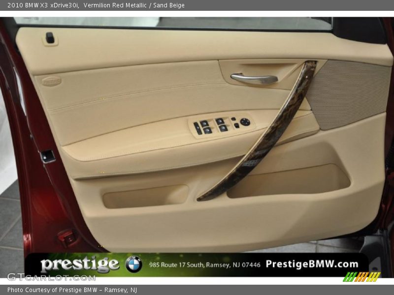 Vermilion Red Metallic / Sand Beige 2010 BMW X3 xDrive30i