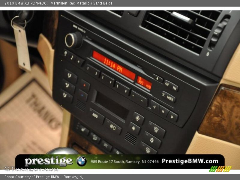 Vermilion Red Metallic / Sand Beige 2010 BMW X3 xDrive30i