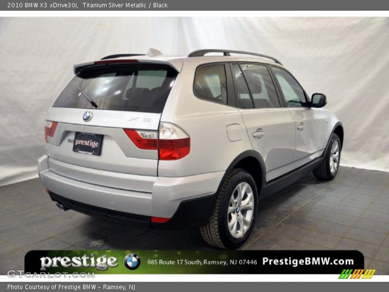 Titanium Silver Metallic / Black 2010 BMW X3 xDrive30i
