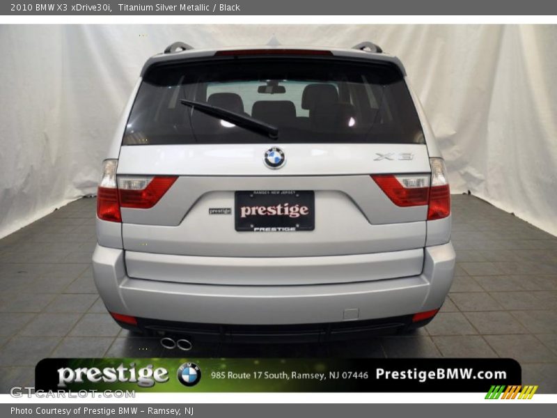 Titanium Silver Metallic / Black 2010 BMW X3 xDrive30i