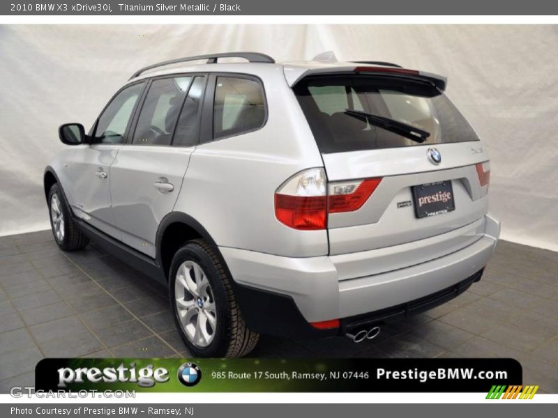 Titanium Silver Metallic / Black 2010 BMW X3 xDrive30i