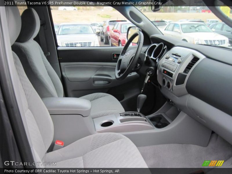  2011 Tacoma V6 SR5 PreRunner Double Cab Graphite Gray Interior