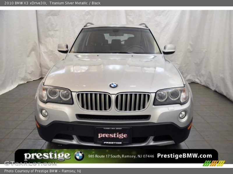 Titanium Silver Metallic / Black 2010 BMW X3 xDrive30i