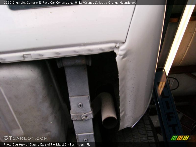 White/Orange Stripes / Orange Houndstooth 1969 Chevrolet Camaro SS Pace Car Convertible
