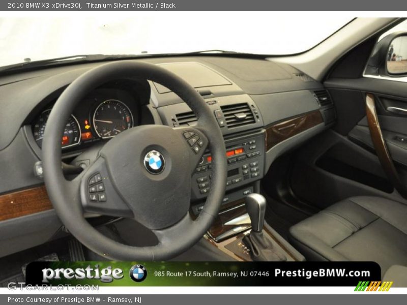 Titanium Silver Metallic / Black 2010 BMW X3 xDrive30i