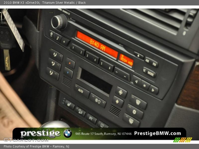 Titanium Silver Metallic / Black 2010 BMW X3 xDrive30i