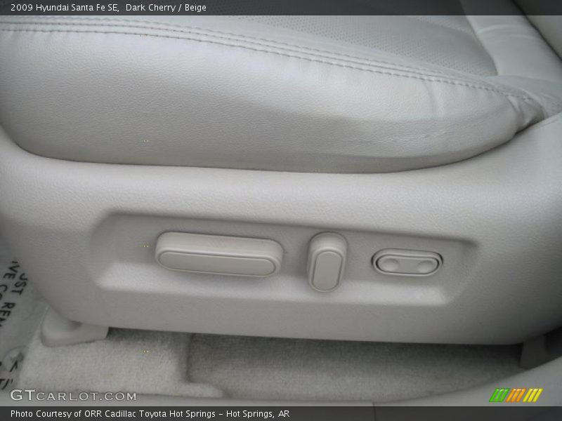 Dark Cherry / Beige 2009 Hyundai Santa Fe SE