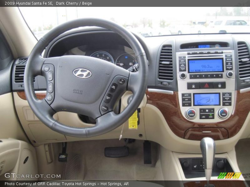 Dashboard of 2009 Santa Fe SE