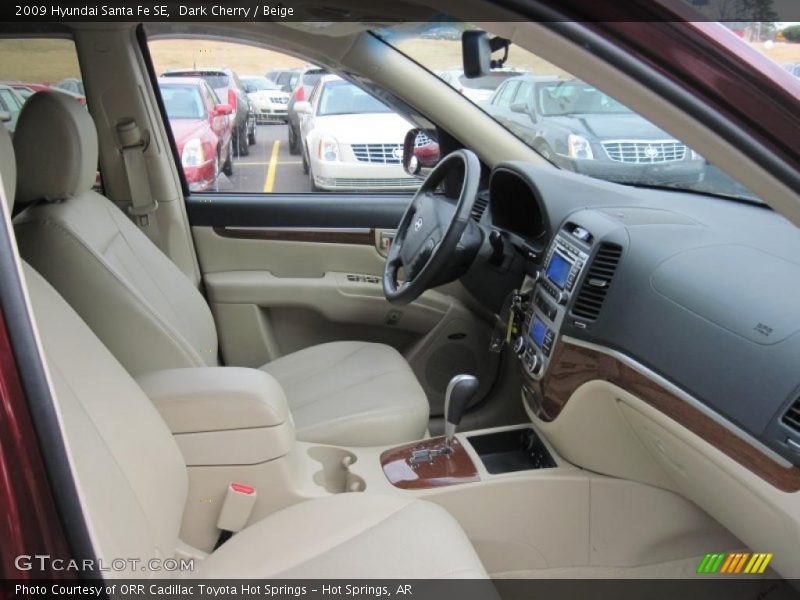  2009 Santa Fe SE Beige Interior