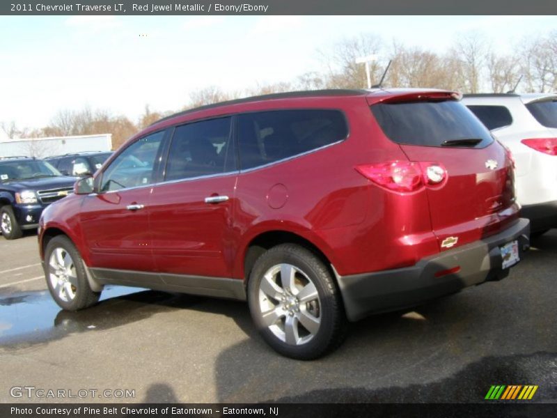 Red Jewel Metallic / Ebony/Ebony 2011 Chevrolet Traverse LT