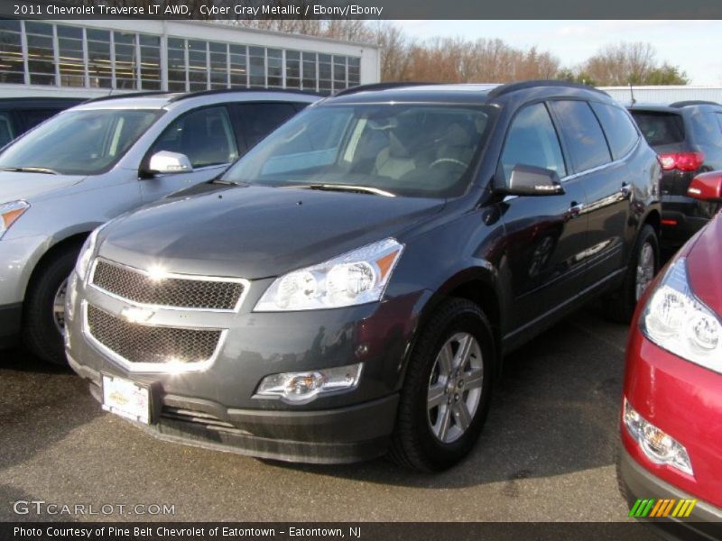 Cyber Gray Metallic / Ebony/Ebony 2011 Chevrolet Traverse LT AWD