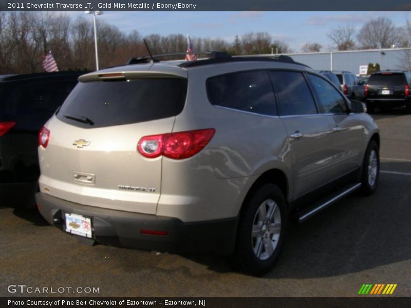Gold Mist Metallic / Ebony/Ebony 2011 Chevrolet Traverse LT