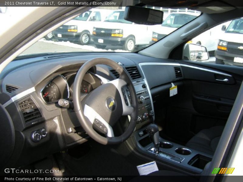 Gold Mist Metallic / Ebony/Ebony 2011 Chevrolet Traverse LT