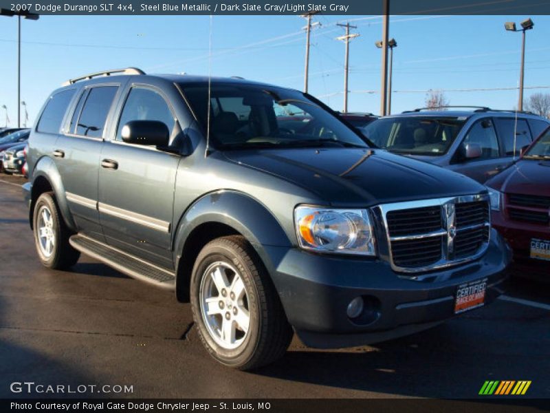 Steel Blue Metallic / Dark Slate Gray/Light Slate Gray 2007 Dodge Durango SLT 4x4
