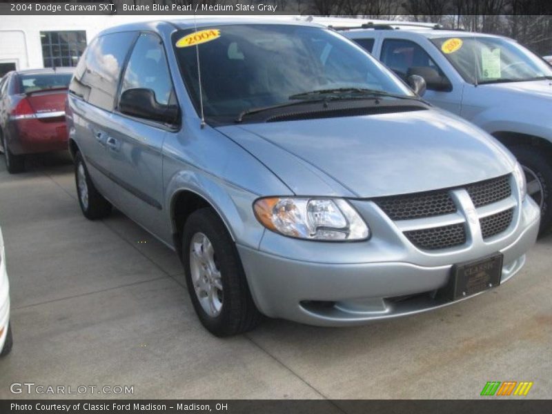 Butane Blue Pearl / Medium Slate Gray 2004 Dodge Caravan SXT