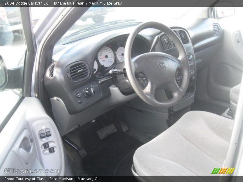 Butane Blue Pearl / Medium Slate Gray 2004 Dodge Caravan SXT