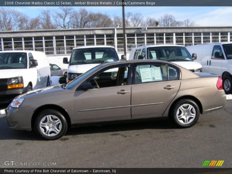 Amber Bronze Metallic / Cocoa/Cashmere Beige 2008 Chevrolet Malibu Classic LS Sedan
