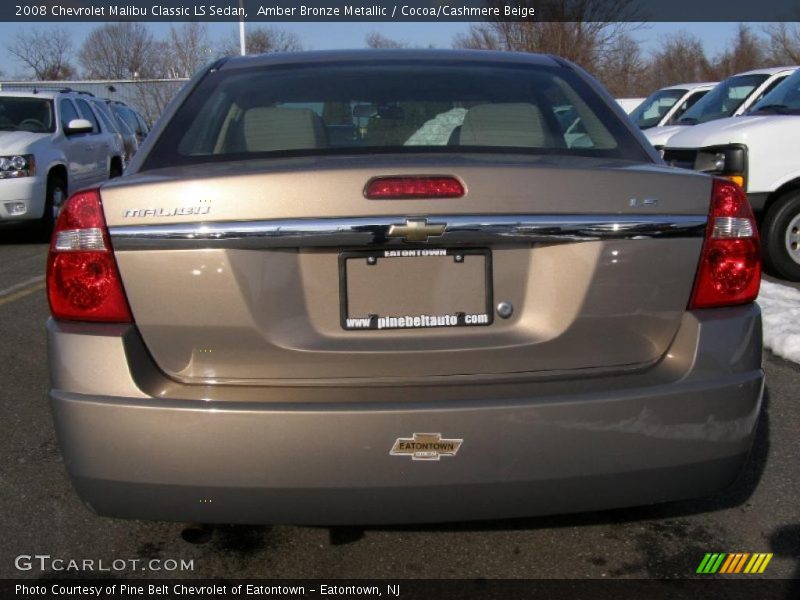 Amber Bronze Metallic / Cocoa/Cashmere Beige 2008 Chevrolet Malibu Classic LS Sedan