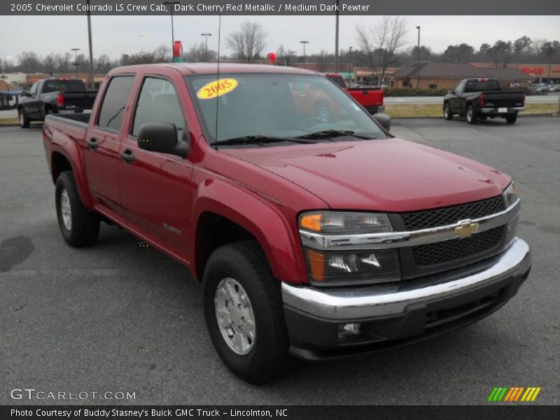 Dark Cherry Red Metallic / Medium Dark Pewter 2005 Chevrolet Colorado LS Crew Cab