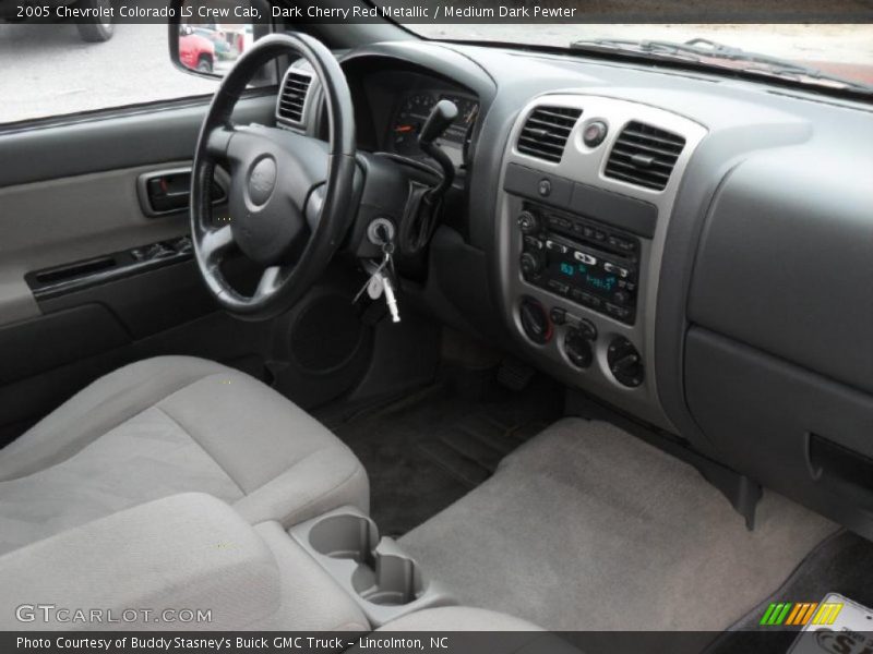 Dark Cherry Red Metallic / Medium Dark Pewter 2005 Chevrolet Colorado LS Crew Cab