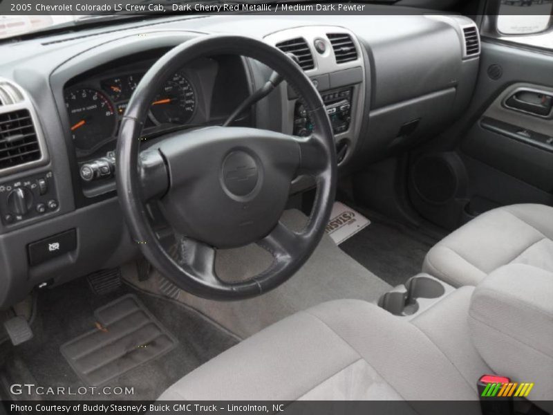 Dark Cherry Red Metallic / Medium Dark Pewter 2005 Chevrolet Colorado LS Crew Cab