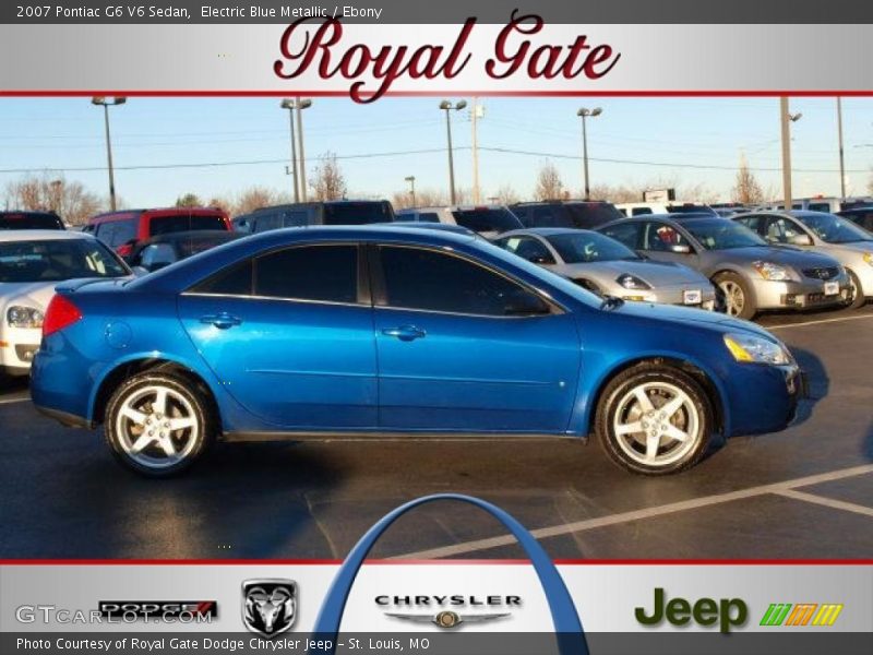 Electric Blue Metallic / Ebony 2007 Pontiac G6 V6 Sedan