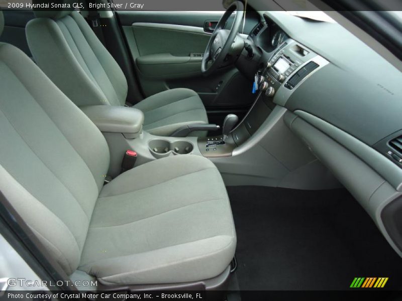 Bright Silver / Gray 2009 Hyundai Sonata GLS