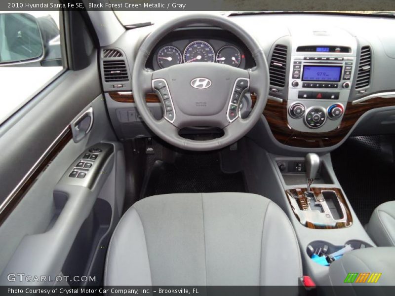  2010 Santa Fe SE Gray Interior