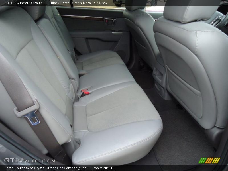 Black Forest Green Metallic / Gray 2010 Hyundai Santa Fe SE