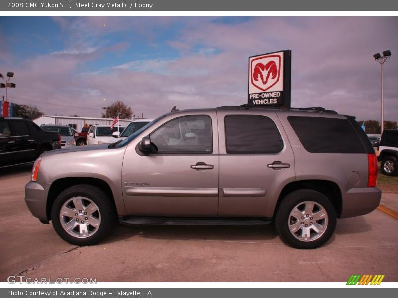 Steel Gray Metallic / Ebony 2008 GMC Yukon SLE