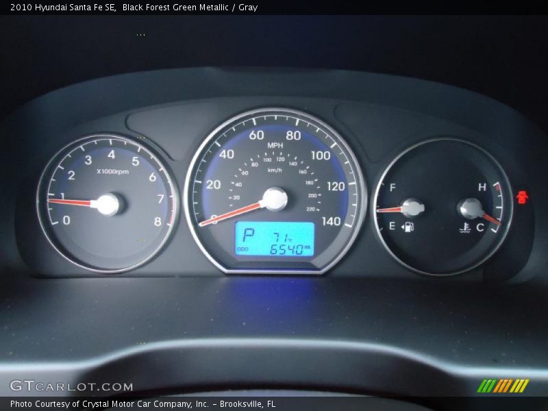  2010 Santa Fe SE SE Gauges