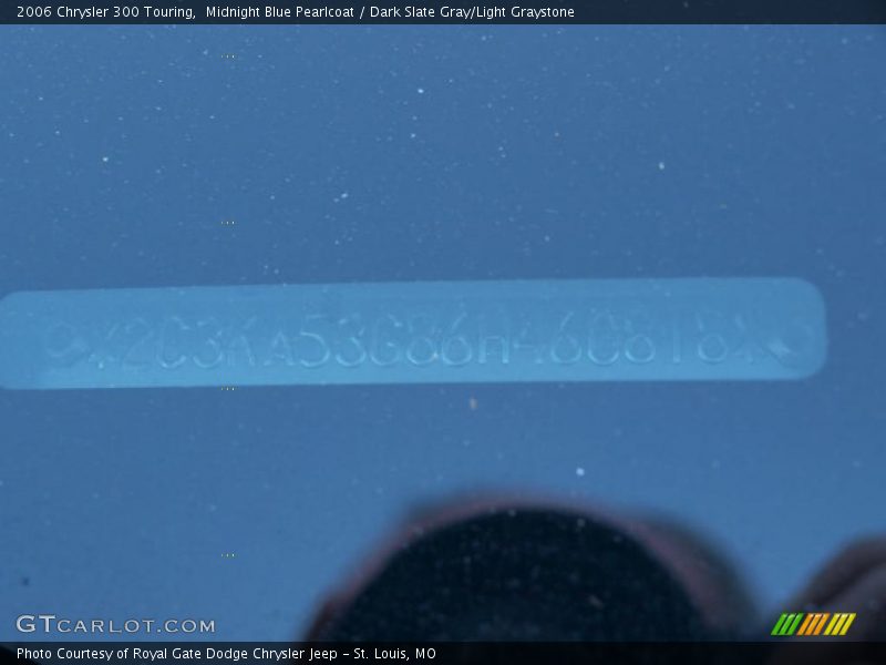 Midnight Blue Pearlcoat / Dark Slate Gray/Light Graystone 2006 Chrysler 300 Touring