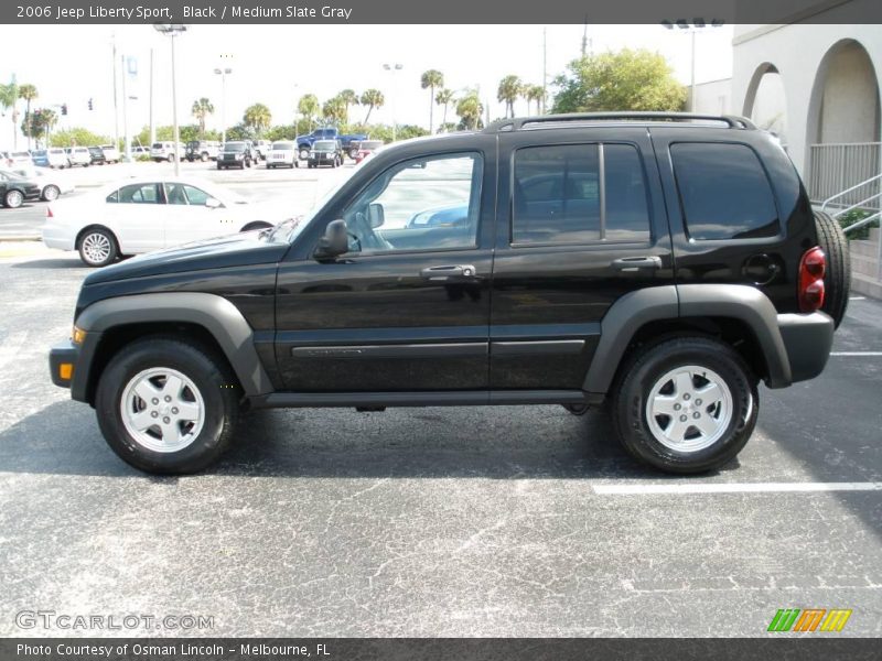 Black / Medium Slate Gray 2006 Jeep Liberty Sport
