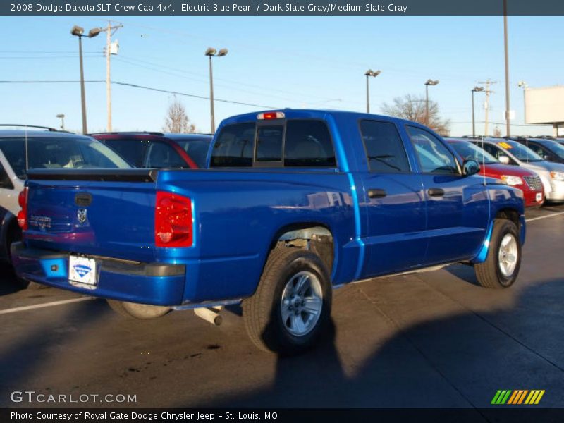  2008 Dakota SLT Crew Cab 4x4 Electric Blue Pearl