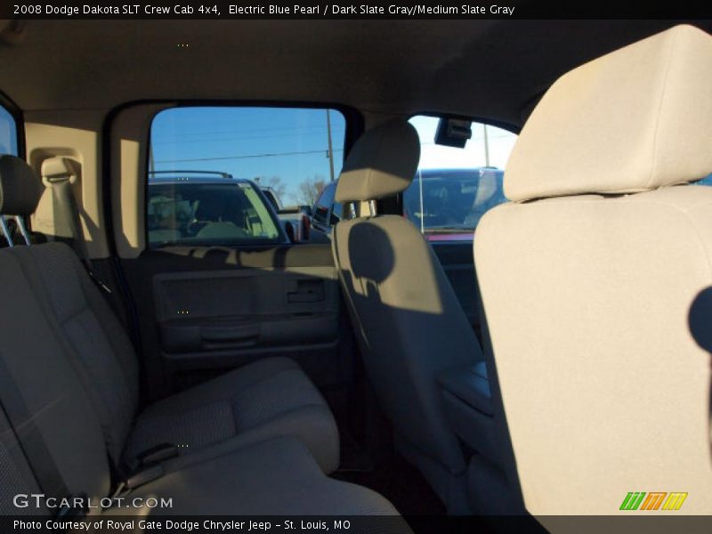Electric Blue Pearl / Dark Slate Gray/Medium Slate Gray 2008 Dodge Dakota SLT Crew Cab 4x4