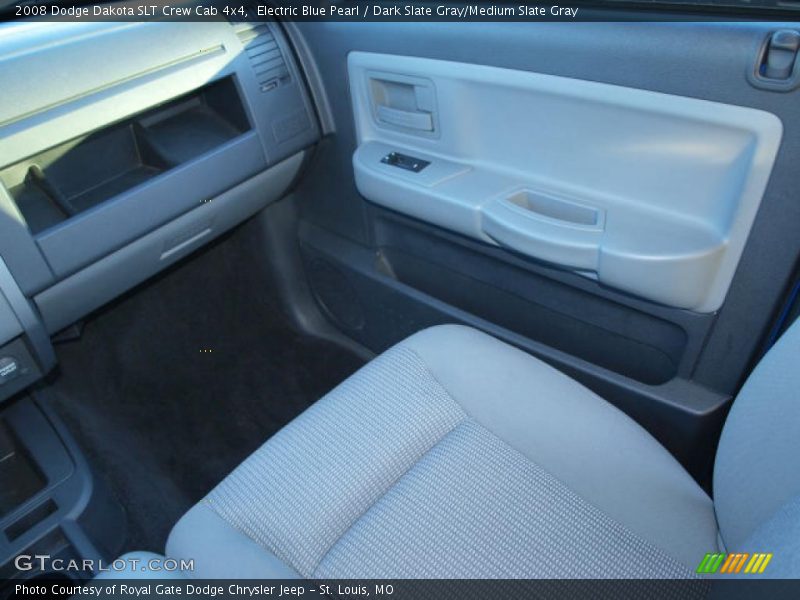 Electric Blue Pearl / Dark Slate Gray/Medium Slate Gray 2008 Dodge Dakota SLT Crew Cab 4x4