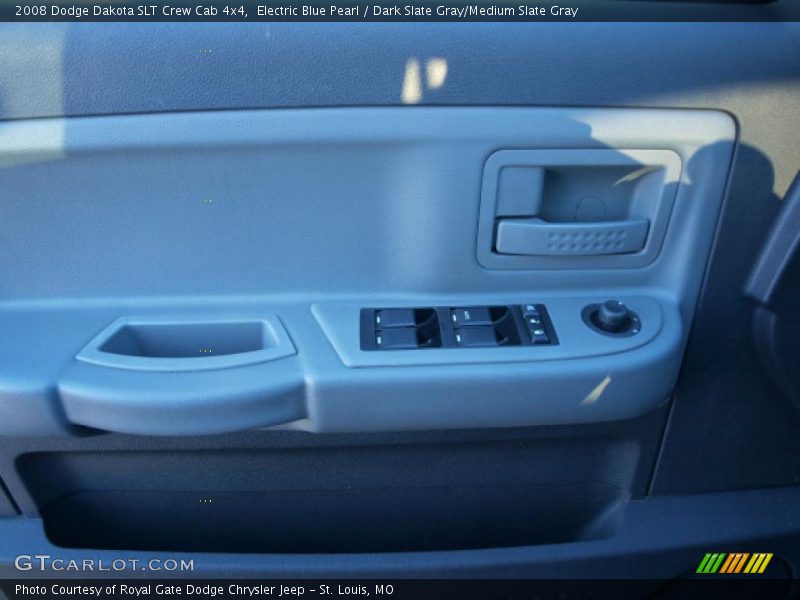 Electric Blue Pearl / Dark Slate Gray/Medium Slate Gray 2008 Dodge Dakota SLT Crew Cab 4x4