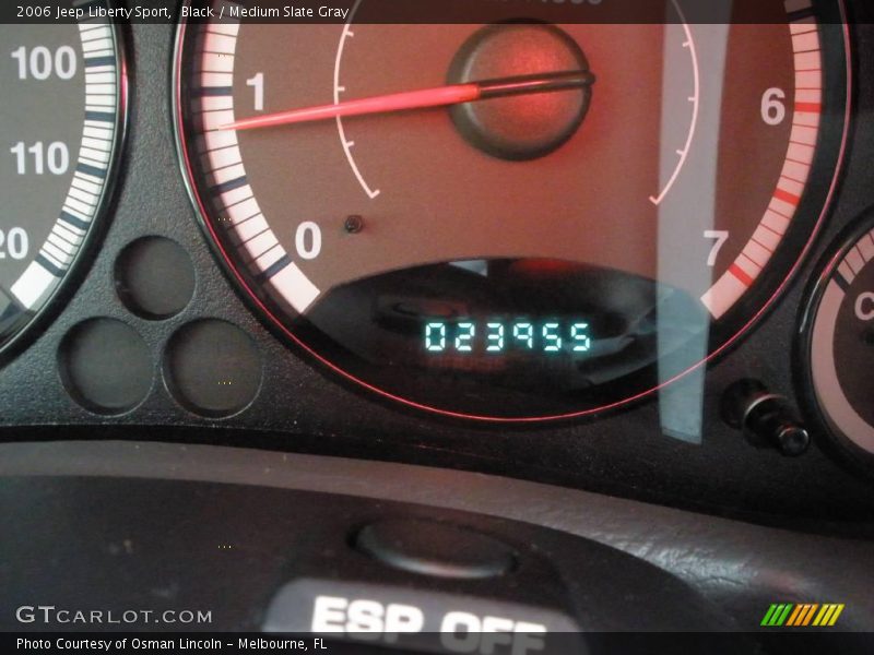 Black / Medium Slate Gray 2006 Jeep Liberty Sport