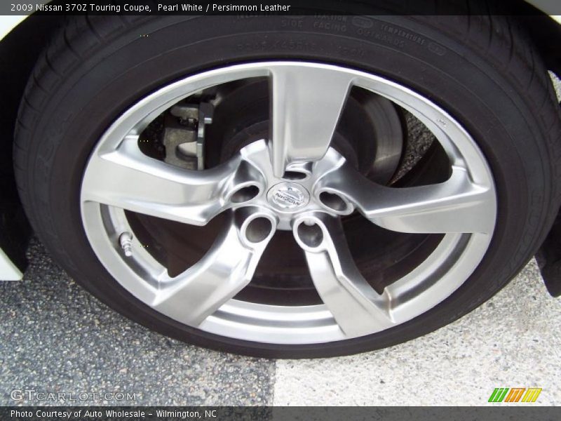 Pearl White / Persimmon Leather 2009 Nissan 370Z Touring Coupe