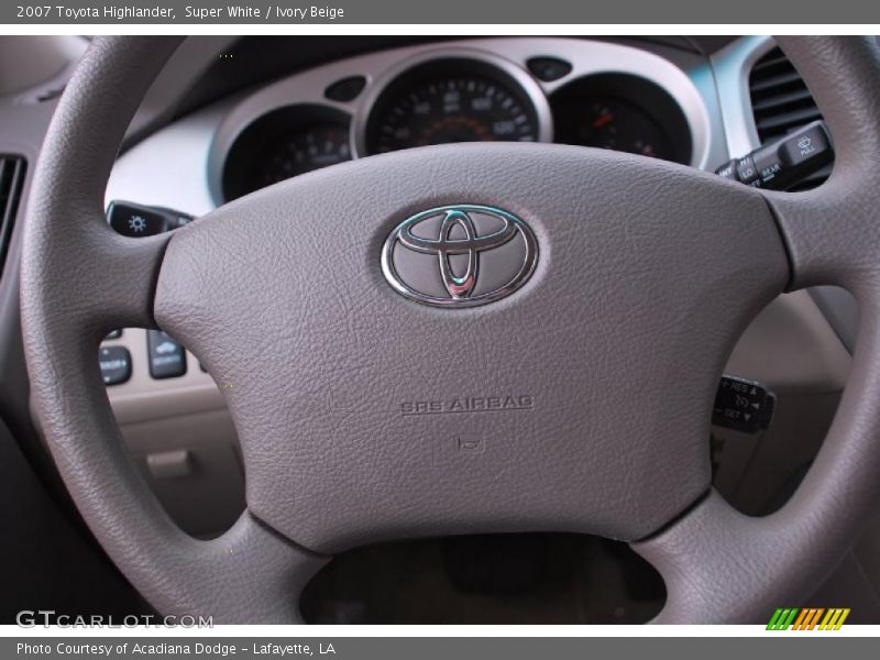 Super White / Ivory Beige 2007 Toyota Highlander