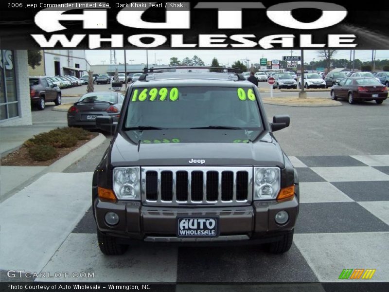Dark Khaki Pearl / Khaki 2006 Jeep Commander Limited 4x4