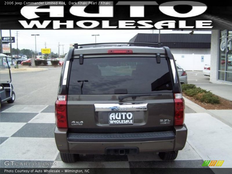 Dark Khaki Pearl / Khaki 2006 Jeep Commander Limited 4x4