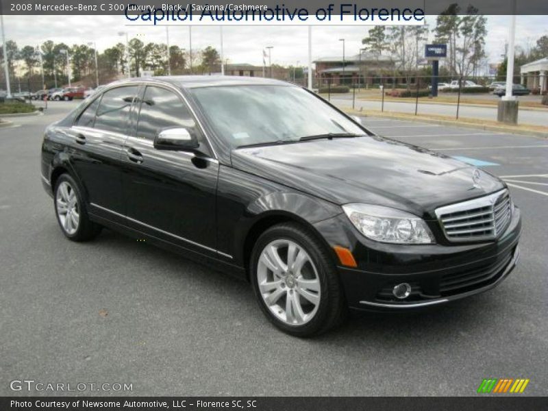Black / Savanna/Cashmere 2008 Mercedes-Benz C 300 Luxury